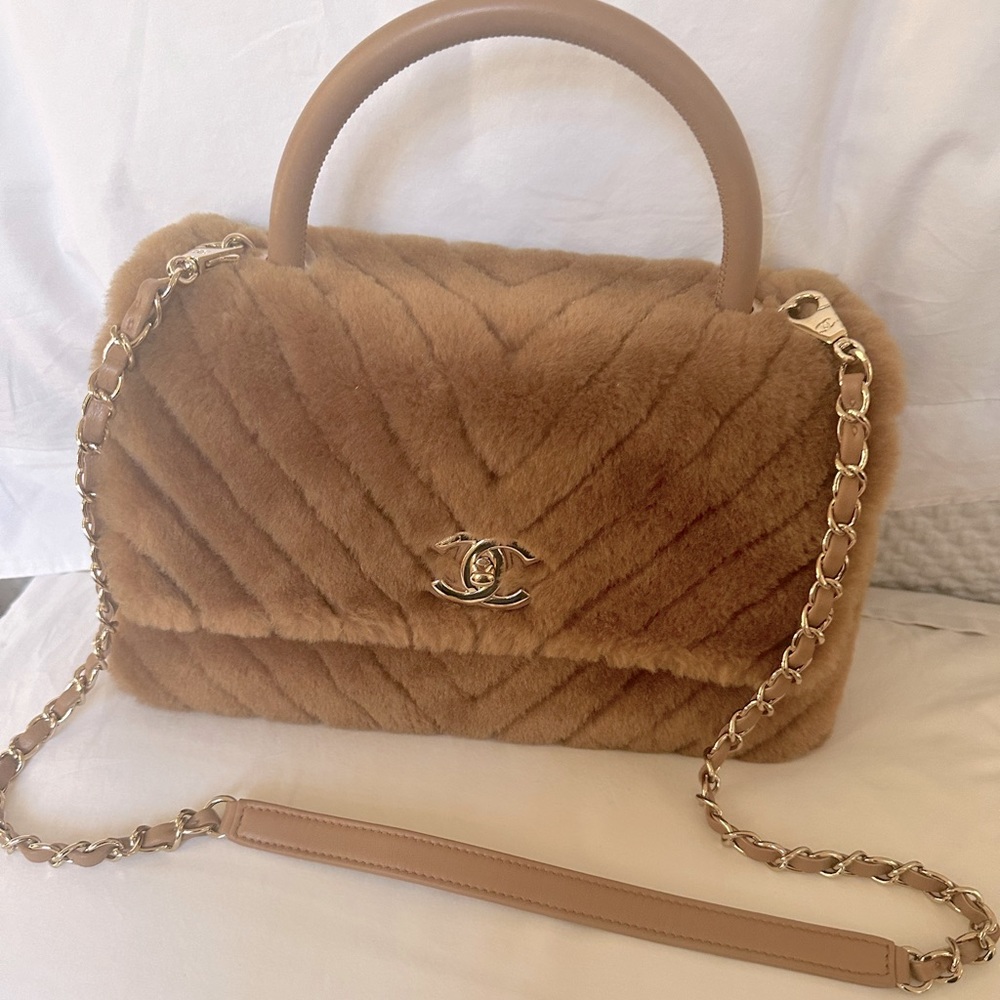 Chanel chevron fur